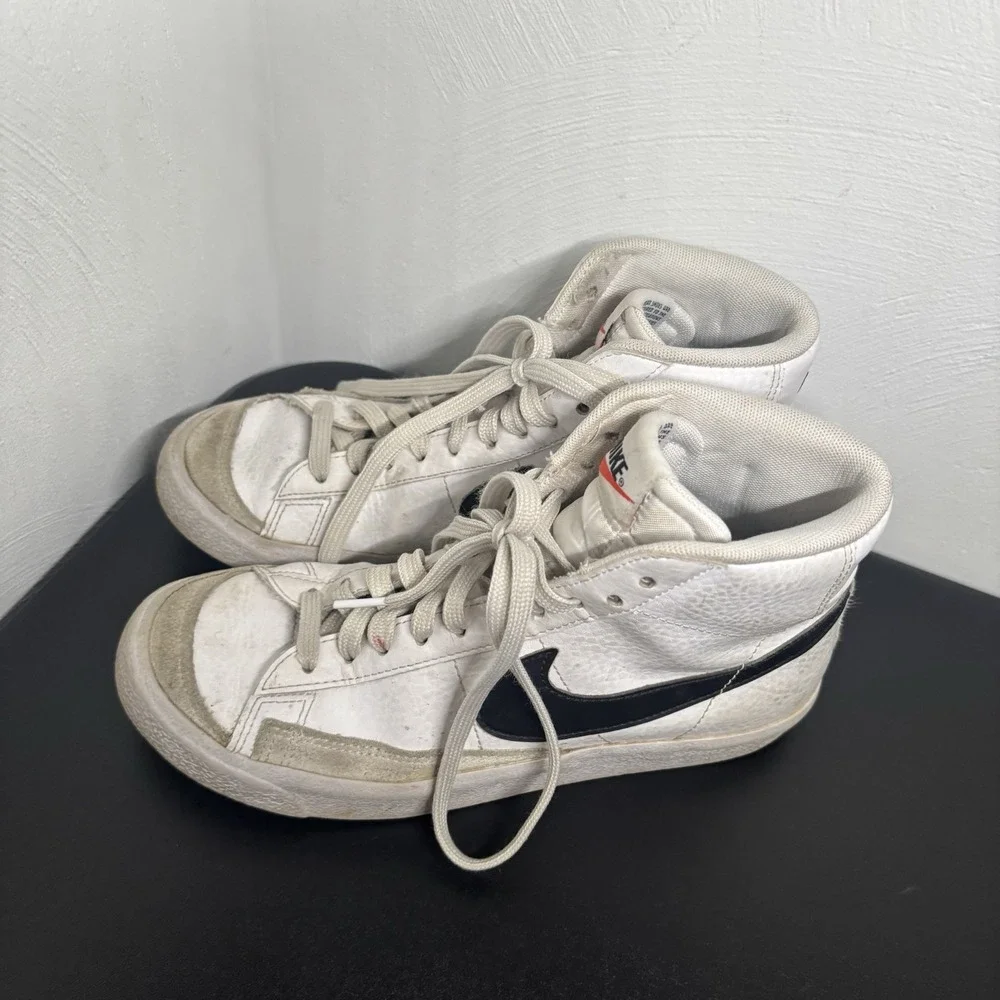 Nike Blazer Mid '77‎ Vintage GS White Black Youth 5.5 Women's 6.5 DA4086-100